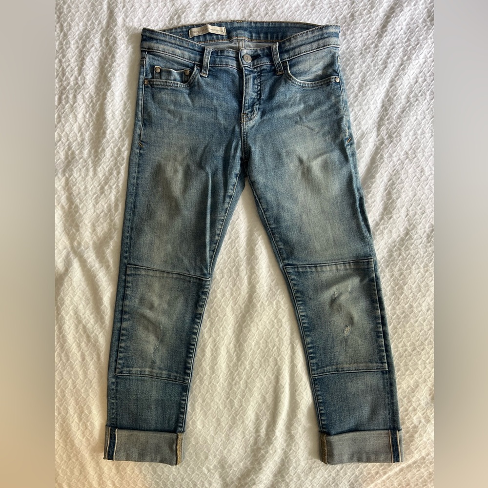 Pilcro denim. Cuffed or can be straight leg.
